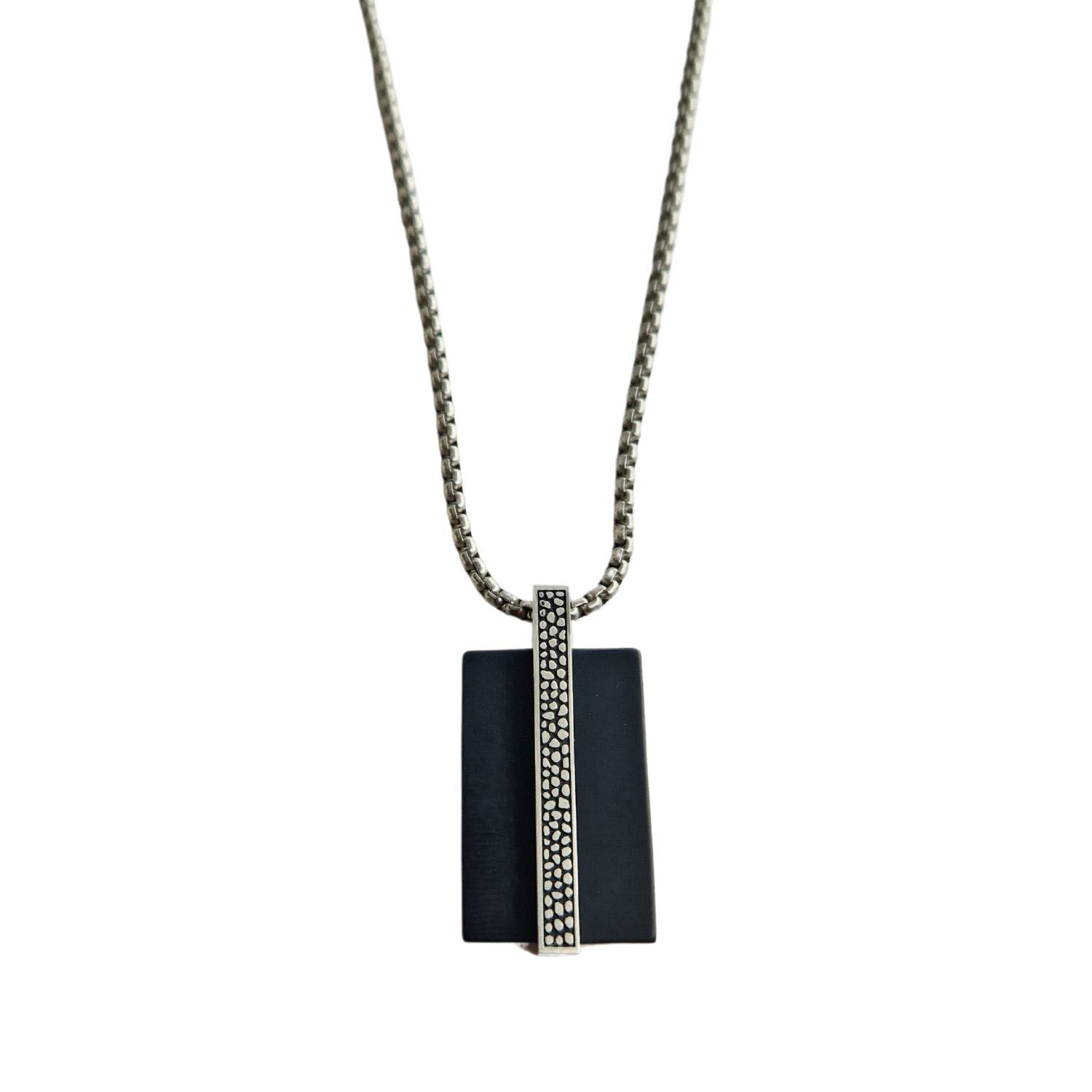 Collier homme acier inoxydable Adam Jovelio