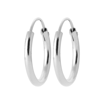 Boucles d'oreilles homme créoles argent Aaron Jovelio