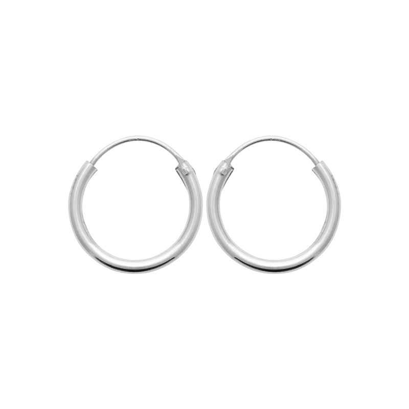 Boucles d'oreilles homme créoles argent Aaron Jovelio 2