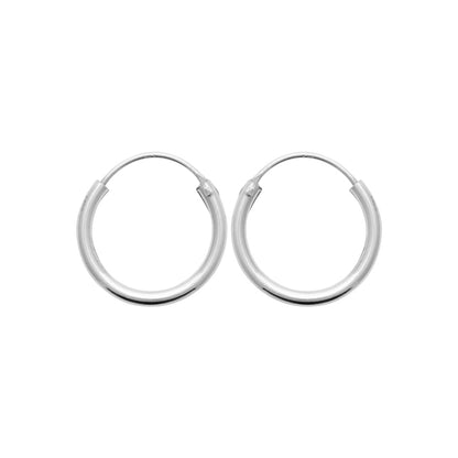 Boucles d'oreilles homme créoles argent Aaron Jovelio 2