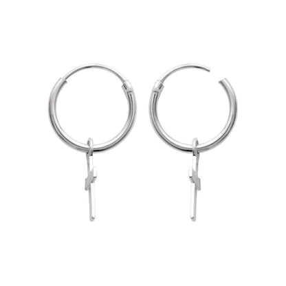 Boucles d'oreilles homme croix argent 925 Jovelio 2