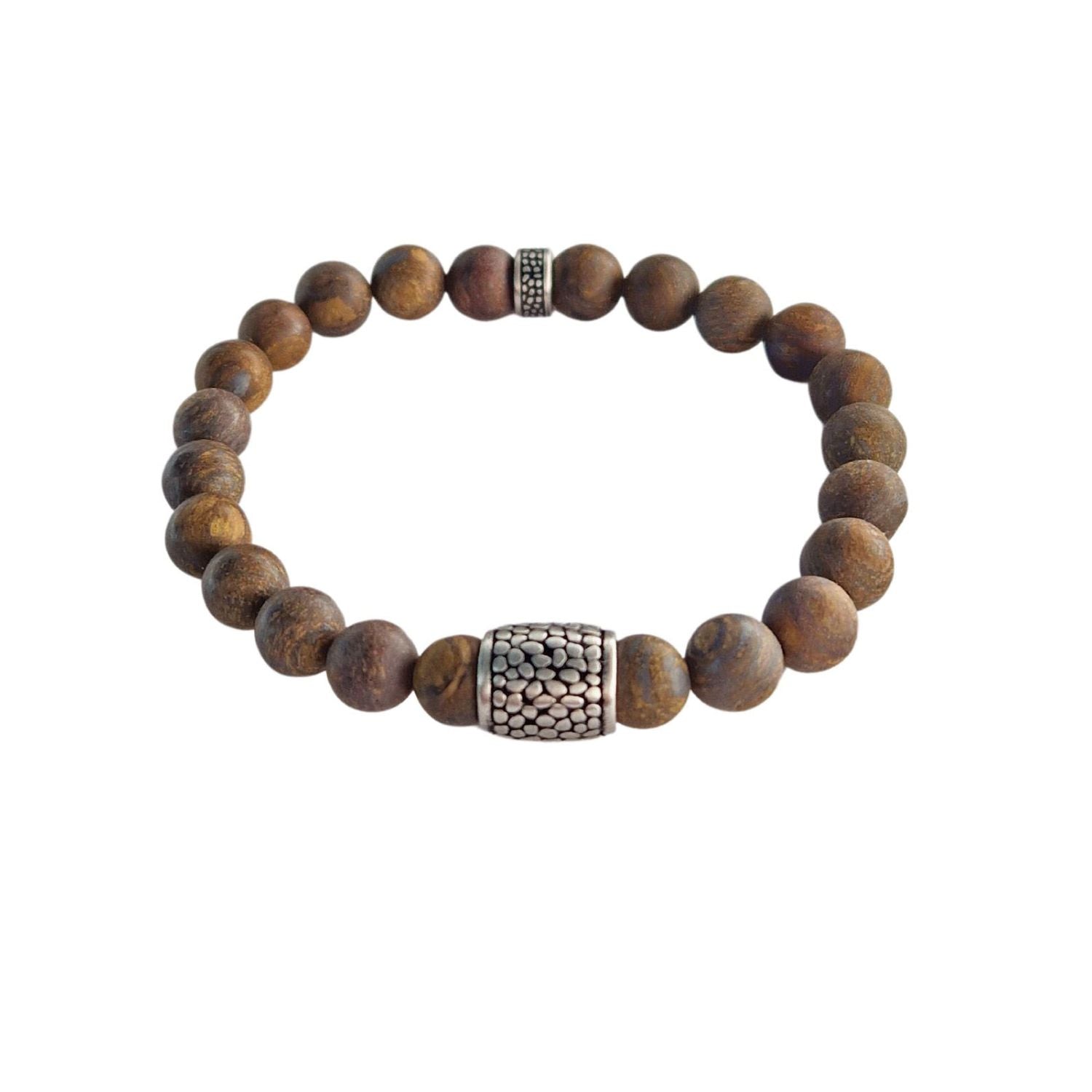 Bracelet pierre naturelle bronzite Jean Jovelio