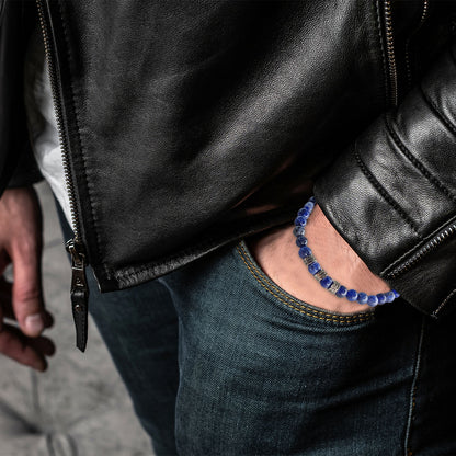 Bracelet pierre naturelle sodalite bleu Julien Jovelio 2