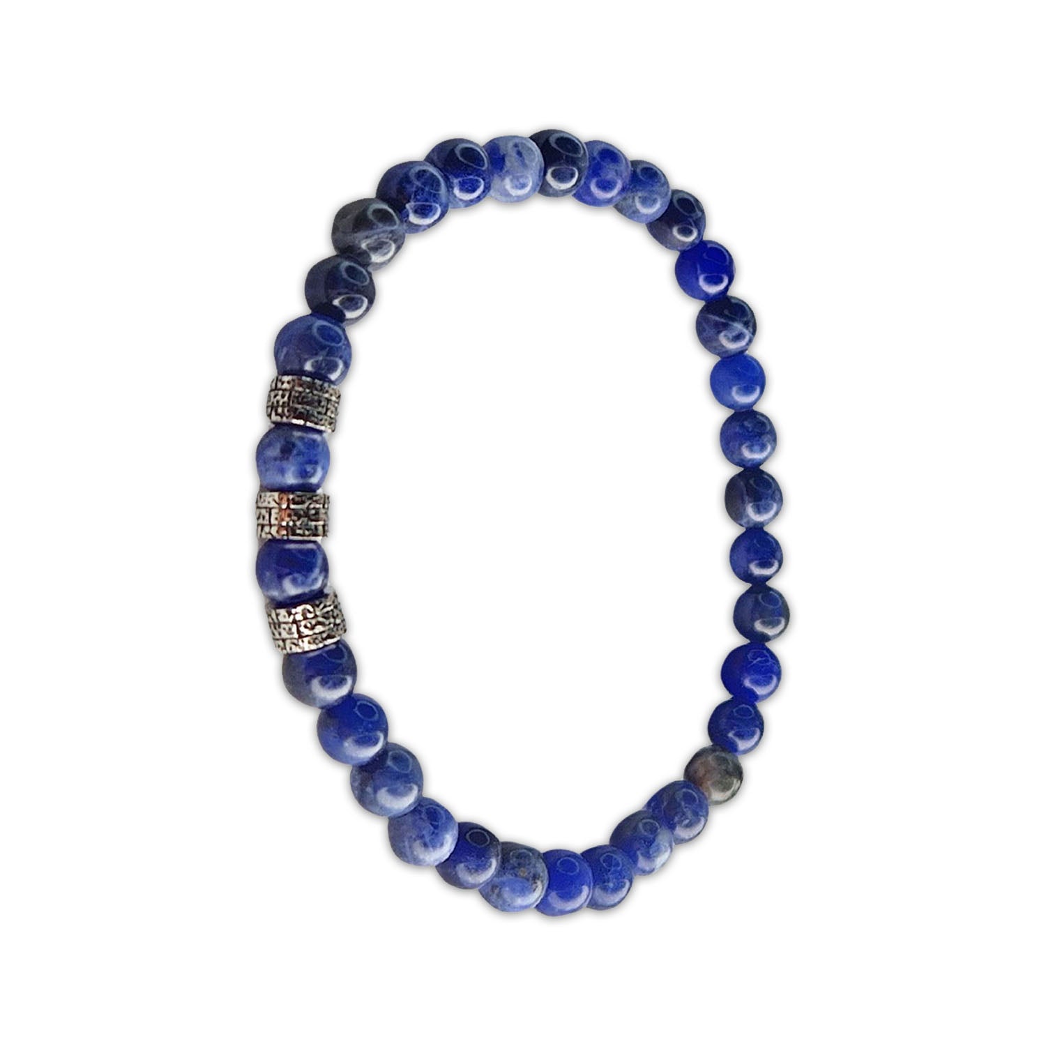 Bracelet pierre naturelle sodalite bleu Julien Jovelio 3