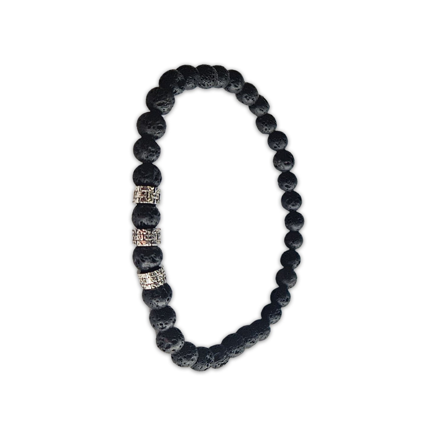 Bracelet pierre naturelle pierre de lave noir Julien Jovelio 3