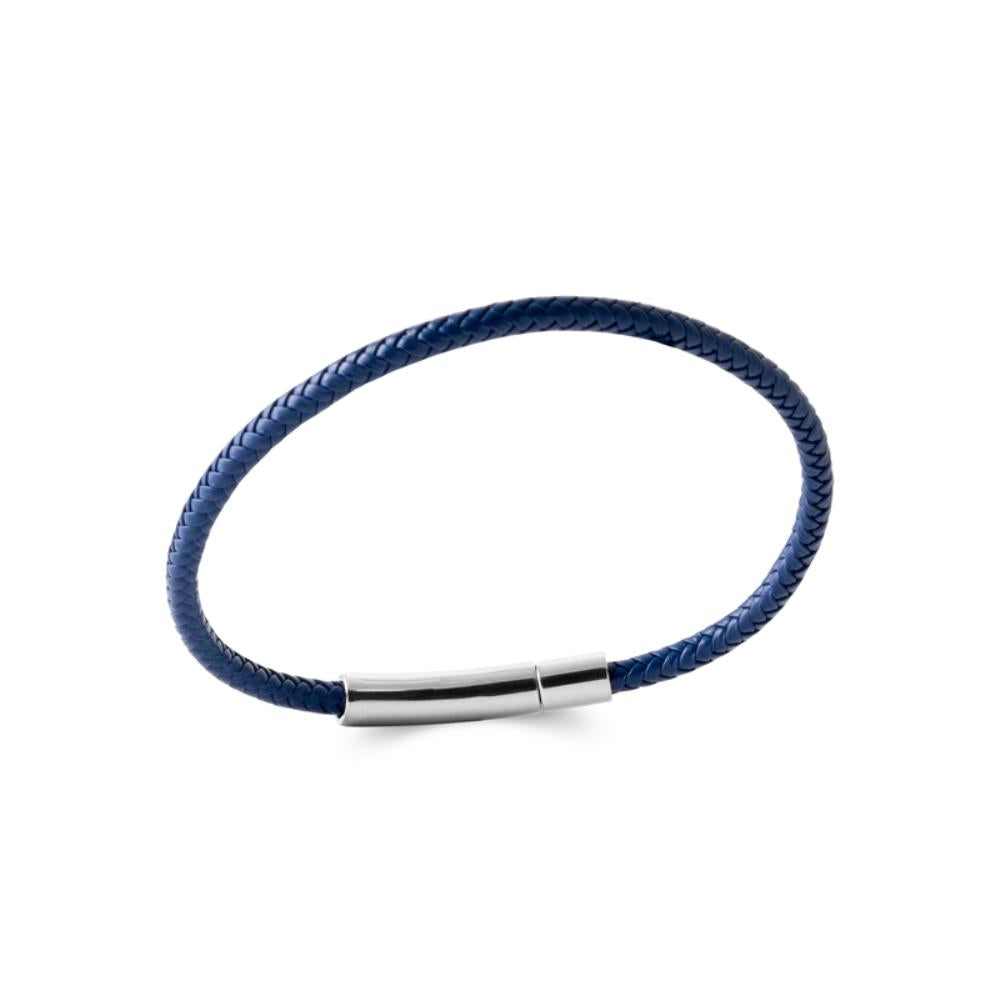 Bracelet ficelle homme cuir bleu Norman Jovelio 3