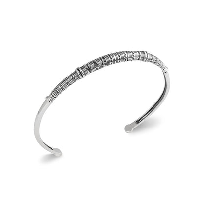 Bracelet jonc homme argent 925 Oscar Jovelio 3