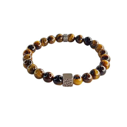 Bracelet oeil de tigre Pierre Jovelio