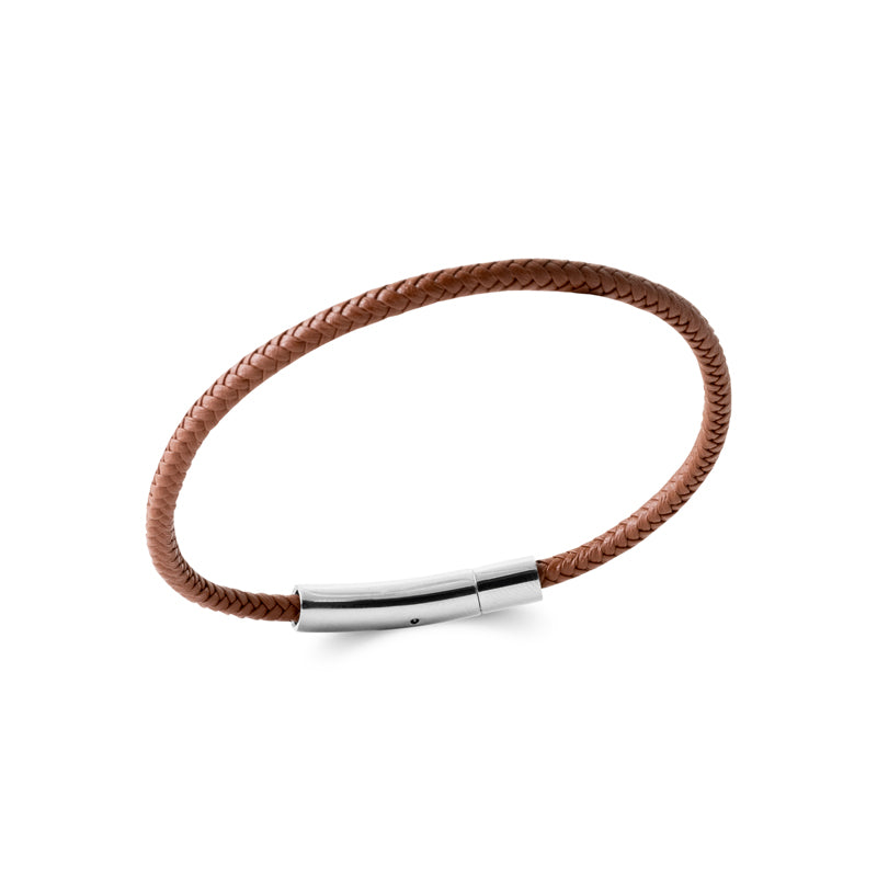 Bracelet ficelle homme cuir marron Raphael Jovelio 3