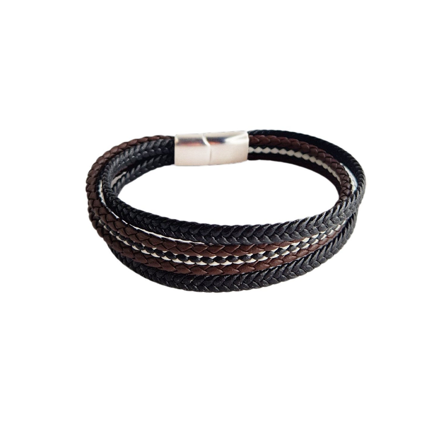 Bracelet tressé cuir homme Sacha Jovelio