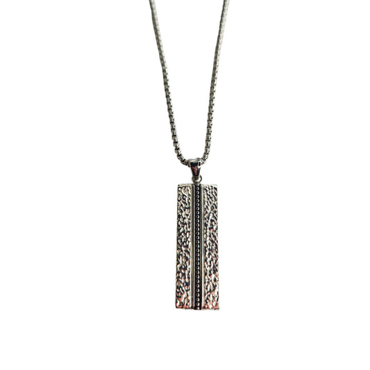 Collier pendentif homme acier inoxydable Victor Jovelio