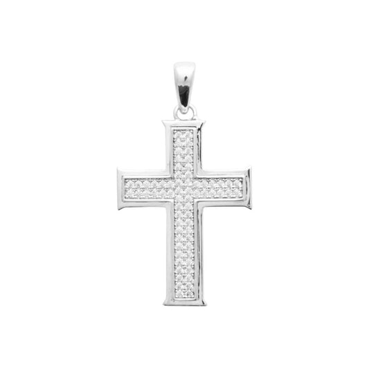 Pendentif croix homme argent Andrew