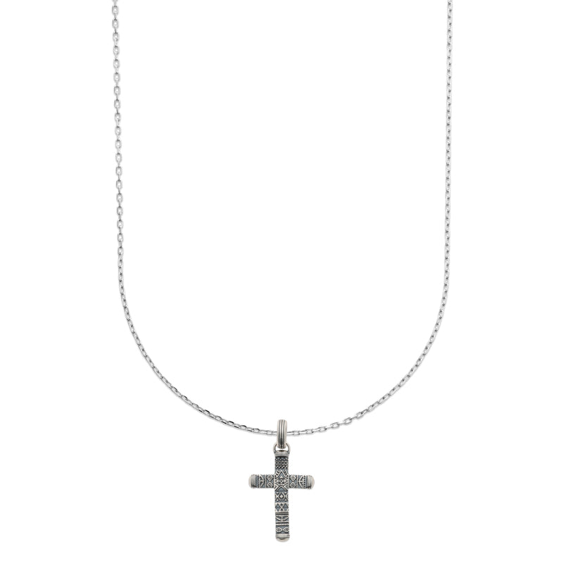 Pendentif croix homme argent Charles Jovelio 2