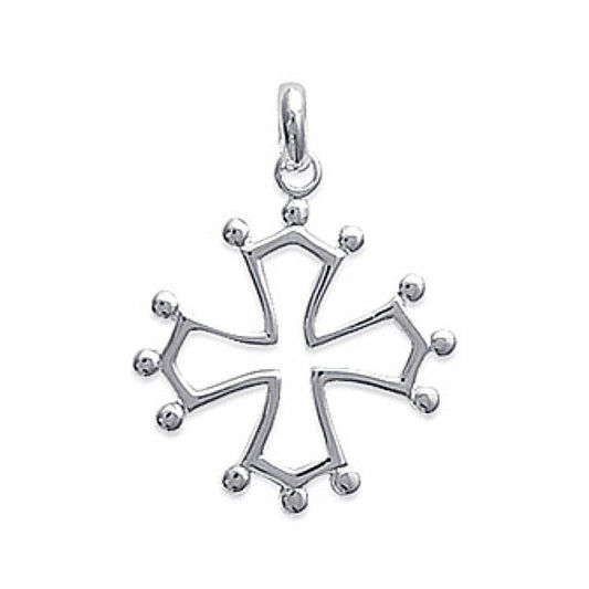 Pendentif croix occitane argent Gaspard Jovelio