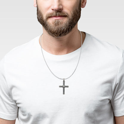 Pendentif croix homme Leo Jovelio 2