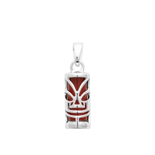 Pendentif homme argent agate rouge Jovelio