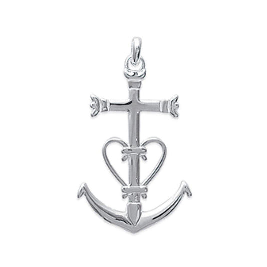 Pendentif ancre marine homme argent Jovelio