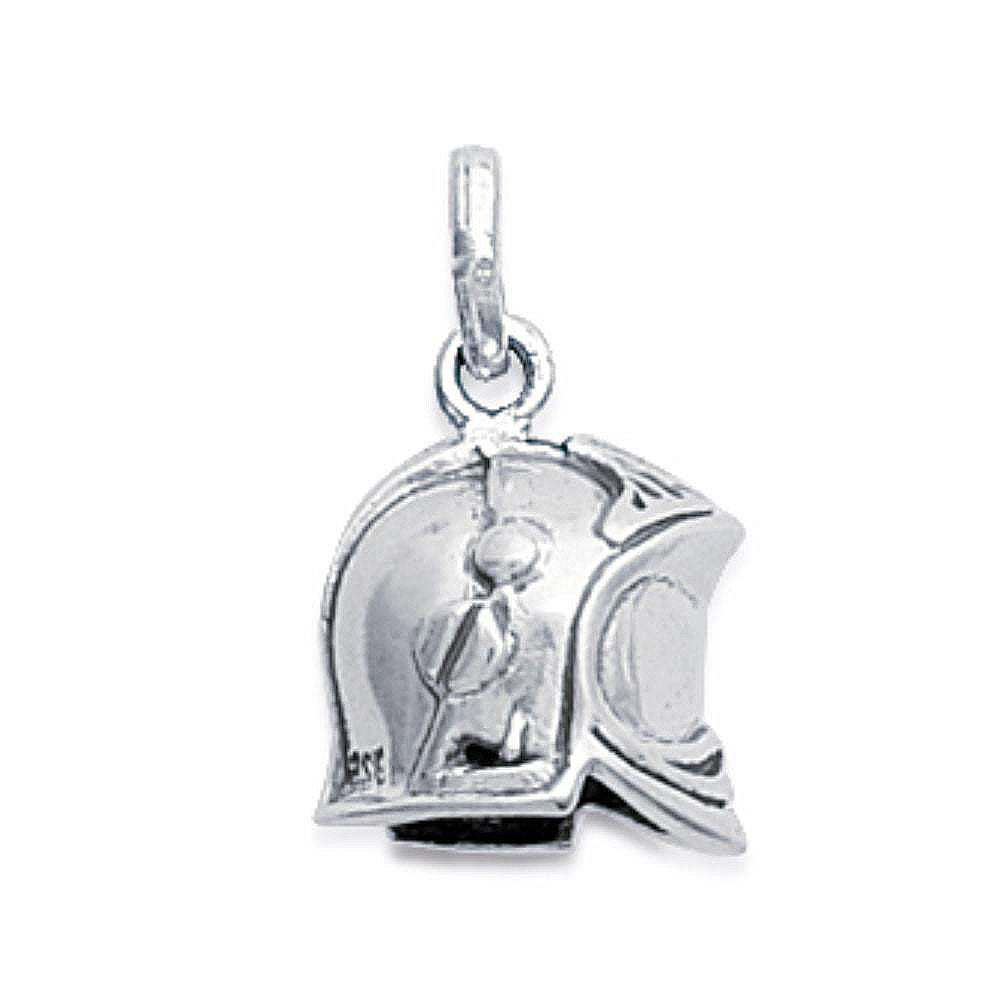 Pendentif casque homme argent Jovelio