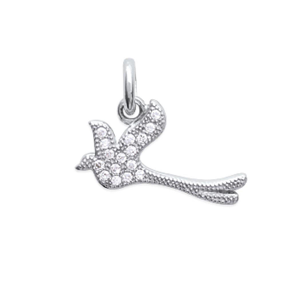 Pendentif oiseau homme argent Jovelio