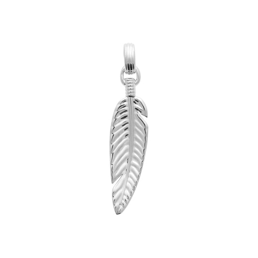 Pendentif plume homme argent Jovelio