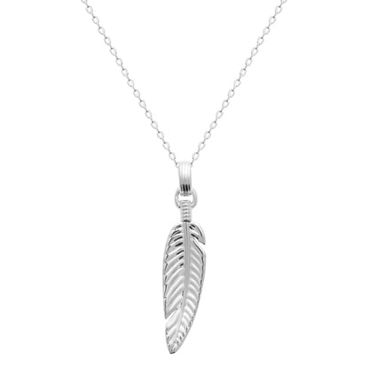 Pendentif plume homme argent Jovelio 2