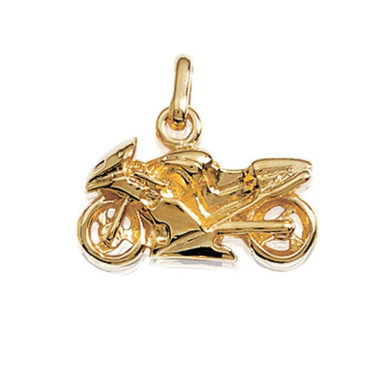 Pendentif moto homme or Jovelio